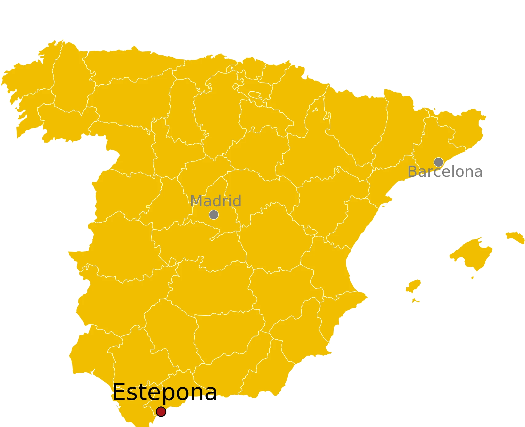 Kaart Estepona Spanje - waar ligt Estepona