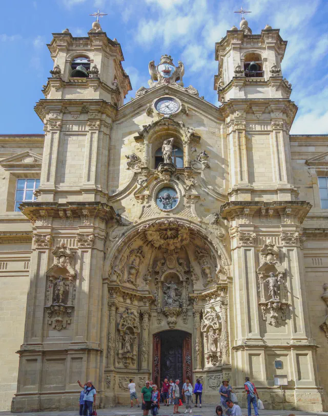 De basiliek Santa Maria del Coro in San Sebastian De basiliek Santa Maria del Coro in San Sebastian